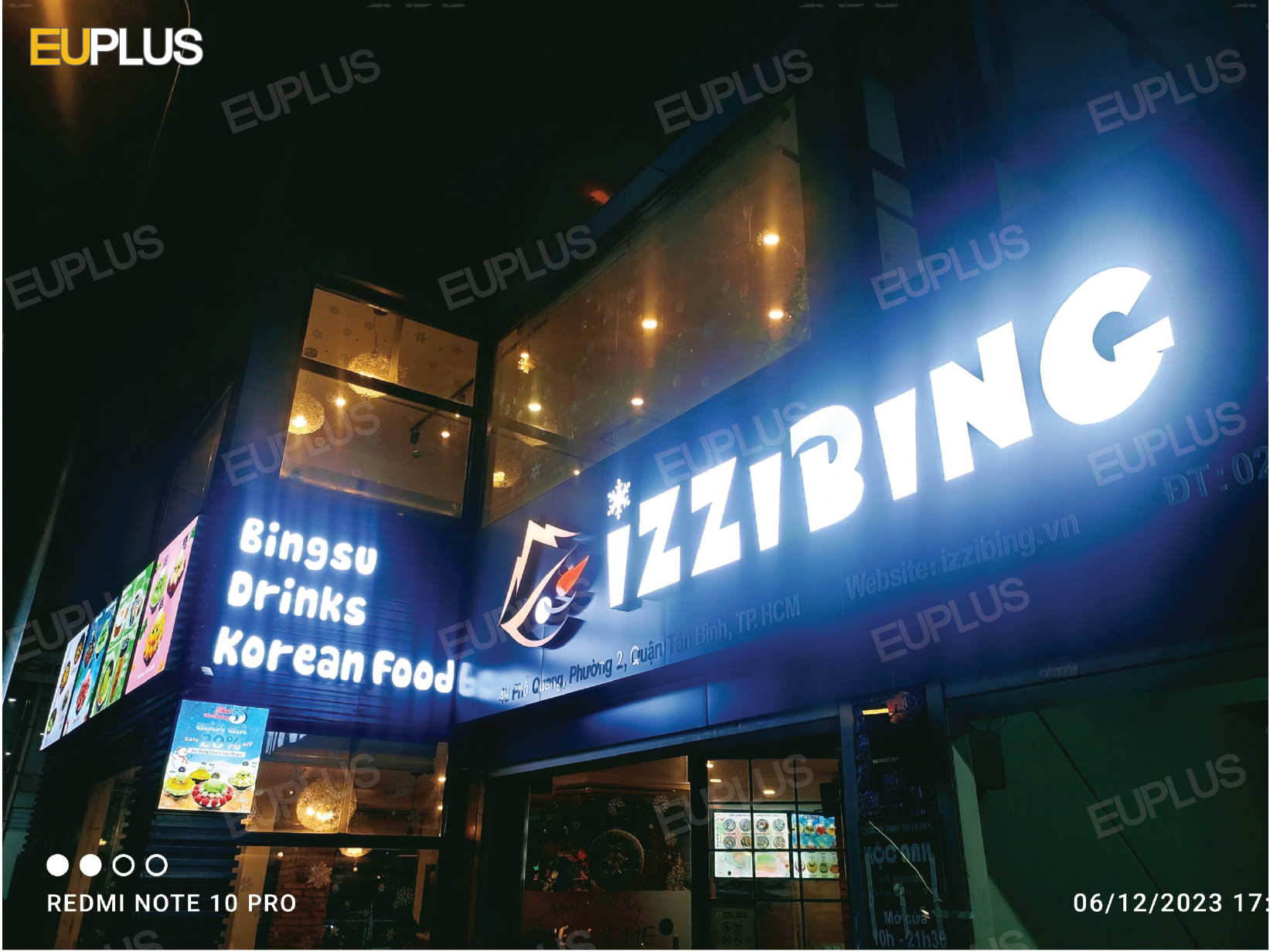 Làm bảng hiệu quán kem