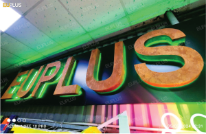 Bảng hiệu rỉ sét sang trọng