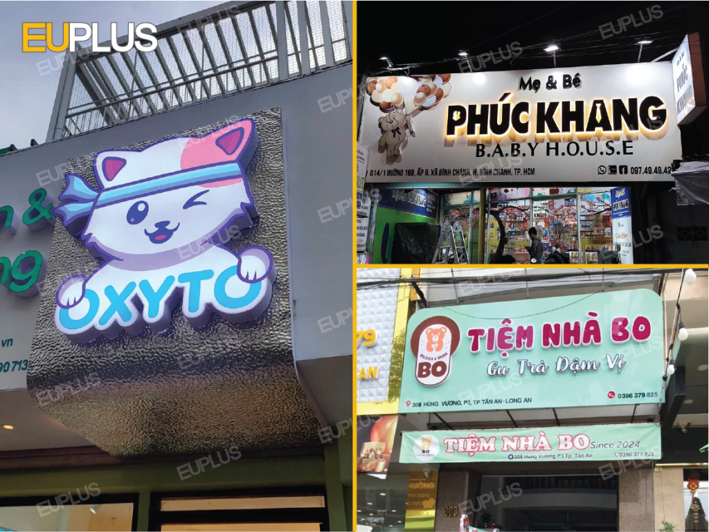 Mẫu bảng hiệu shop