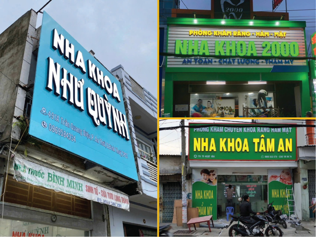 Bảng hiệu nha khoa đẹp