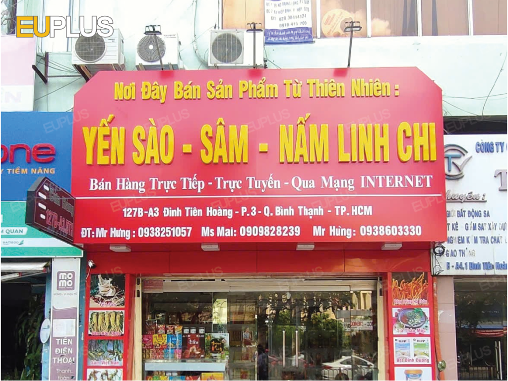 Thi công bảng hiệu cửa hàng