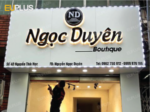 thiết kế bảng hiệu thời trang