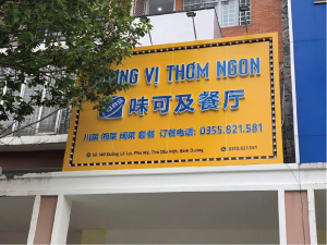 làm bảng hiệu cửa hàng