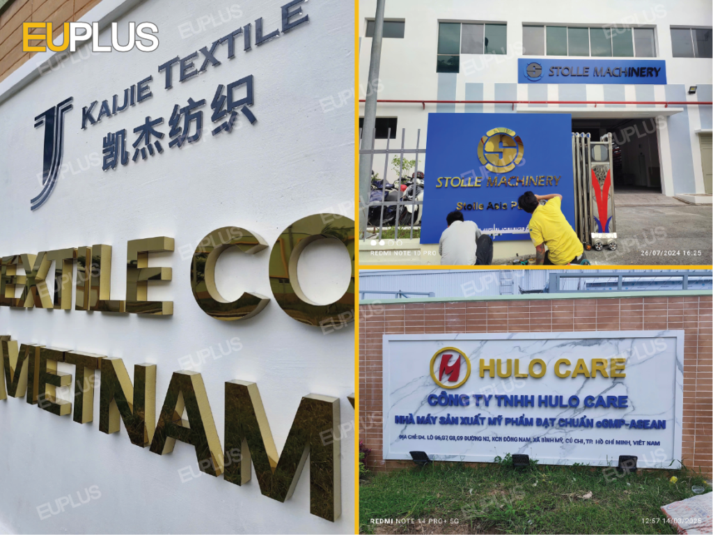 Bảng hiệu nhà máy